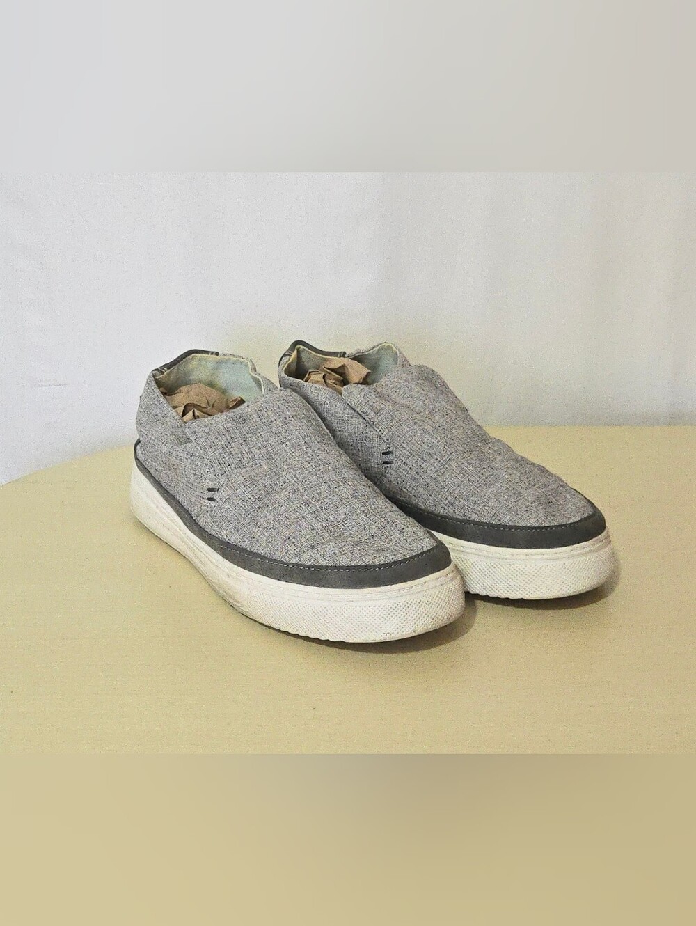 Hey Dude Peyton Shoes - Chambray Gray - Casual - Round Toe - Minimalist - Size 9